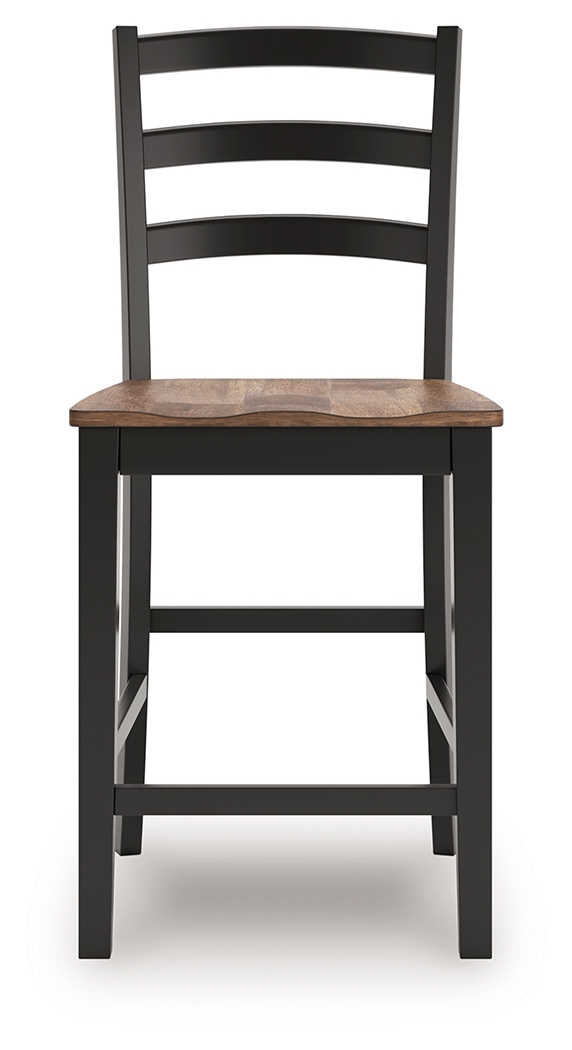 Wildenauer - Barstool (Set of 2) - Brown / Black - Image 5