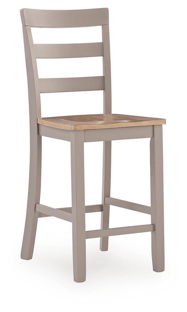 Harperfeld - Barstool (Set of 2) - Natural / Gray - Image 3
