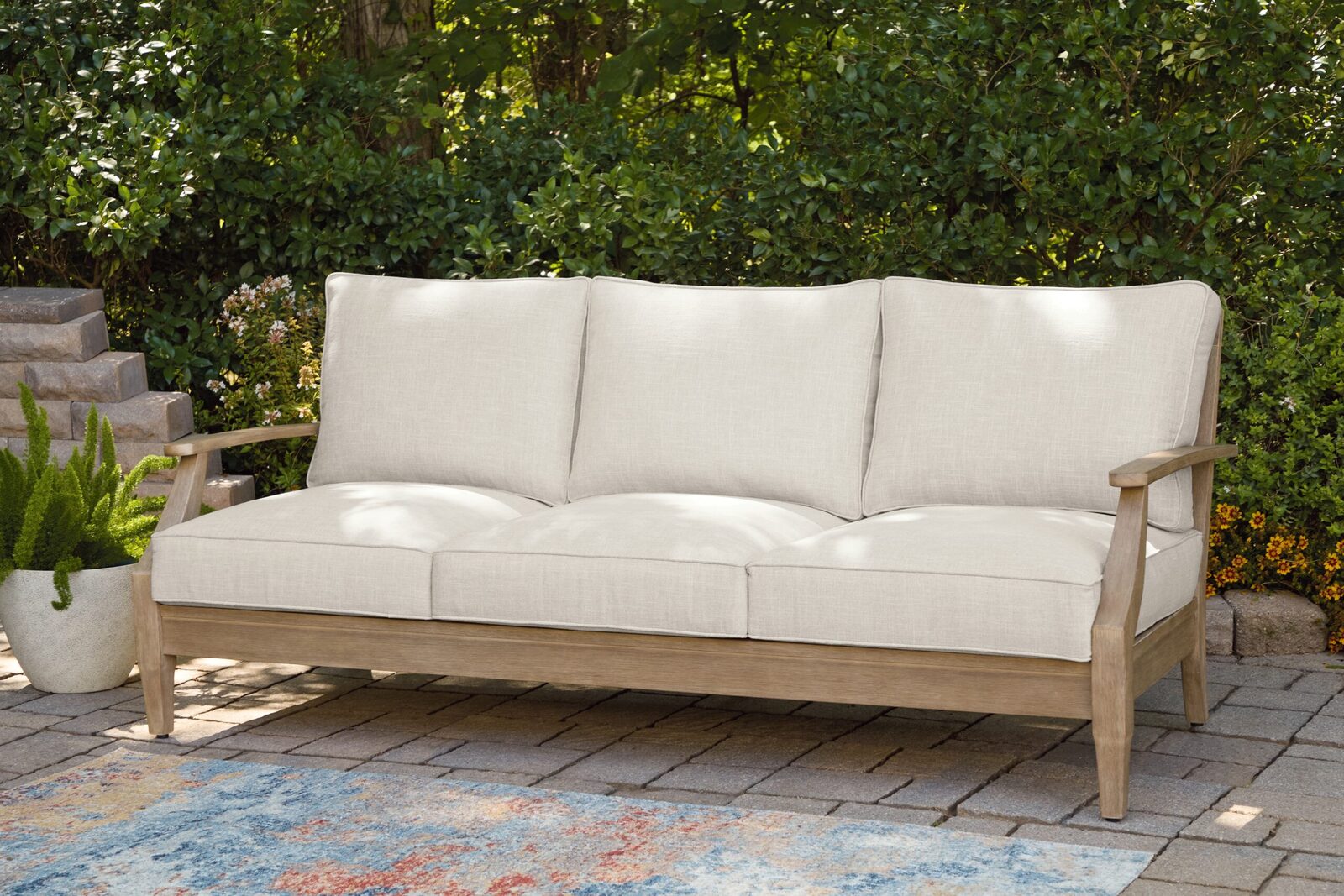 Carter Hall - Sofa With Cushion - Beige - Image 2