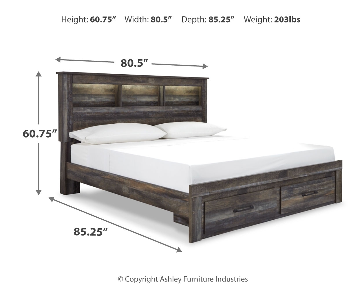 Drystan - Panel Bookcase Bed - Image 27