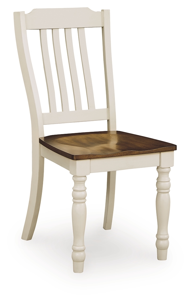 Wirloni - Dining Room Side Chair (Set of 2) - Antique White / Brown - Image 3
