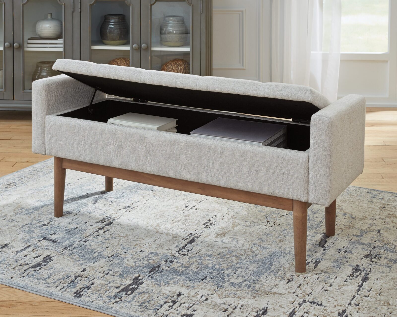Briarson - Storage Bench - Beige / Brown - Image 5