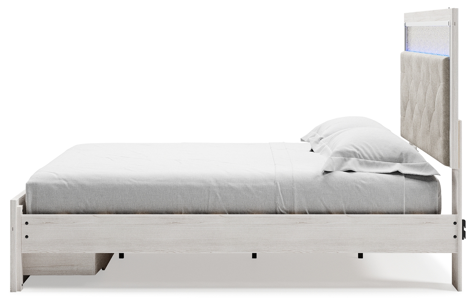 Altyra - King Upholstered Storage Bed - White - Image 7