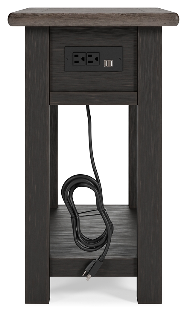 Tyler Creek - Chair Side End Table - Black / Gray - Image 8