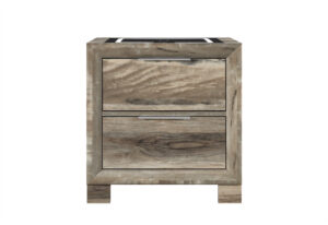 Callie - Nightstand With Wireless Charging Platform And LED Speaker - Brown