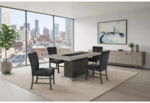 D8030 - Dining Room Set - Black / Brown