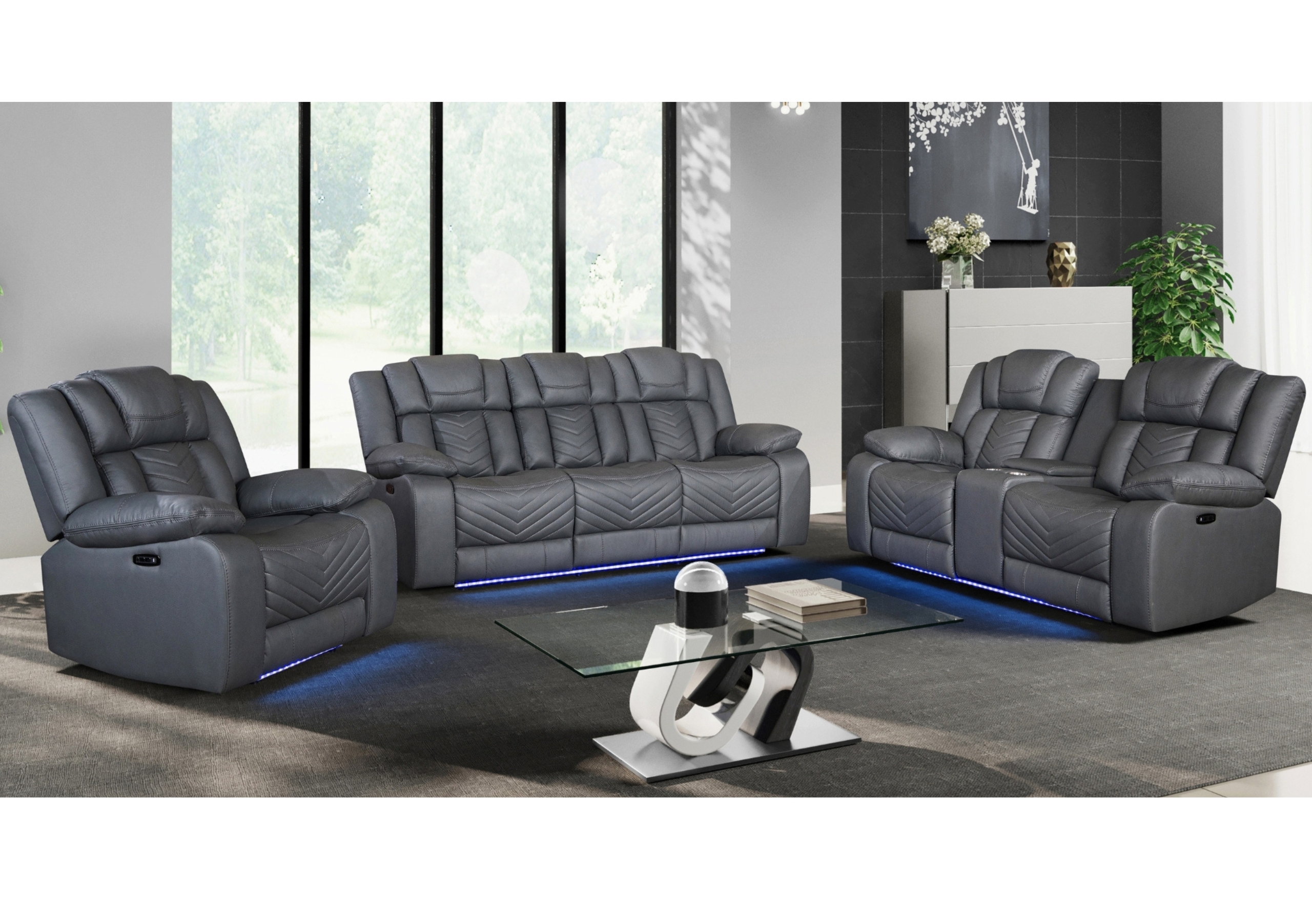 U7068 - Living Room Set - Gray