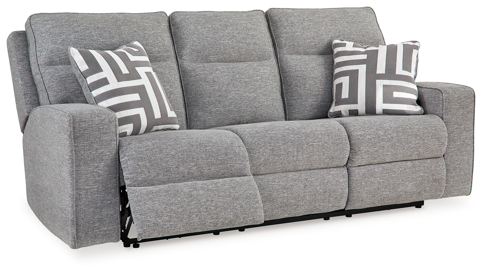 Biscoe - Power Reclining Sofa With Adj Headrest - Pewter - Image 4