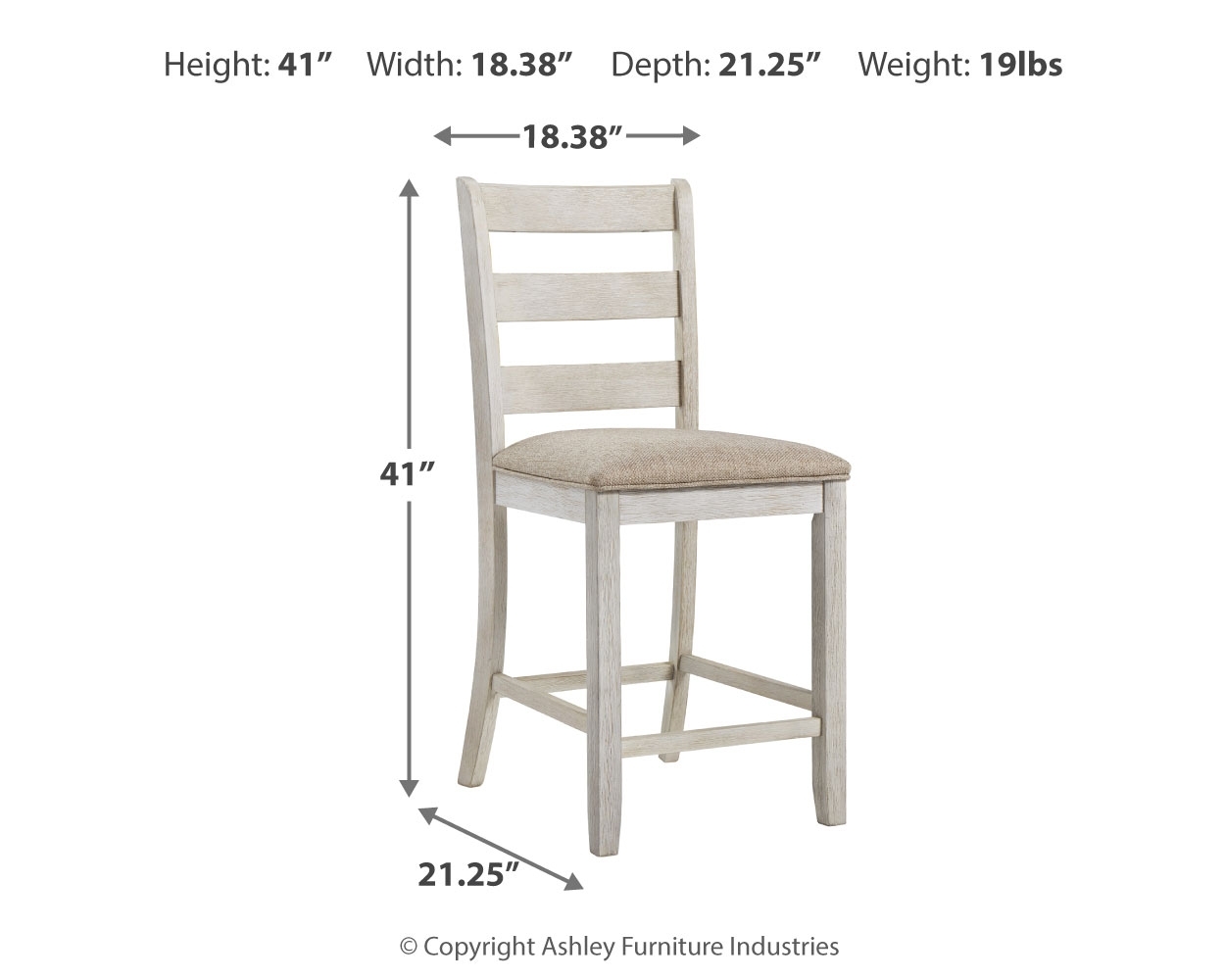 Skempton - Upholstered Barstool (Set of 2) - White - Image 4
