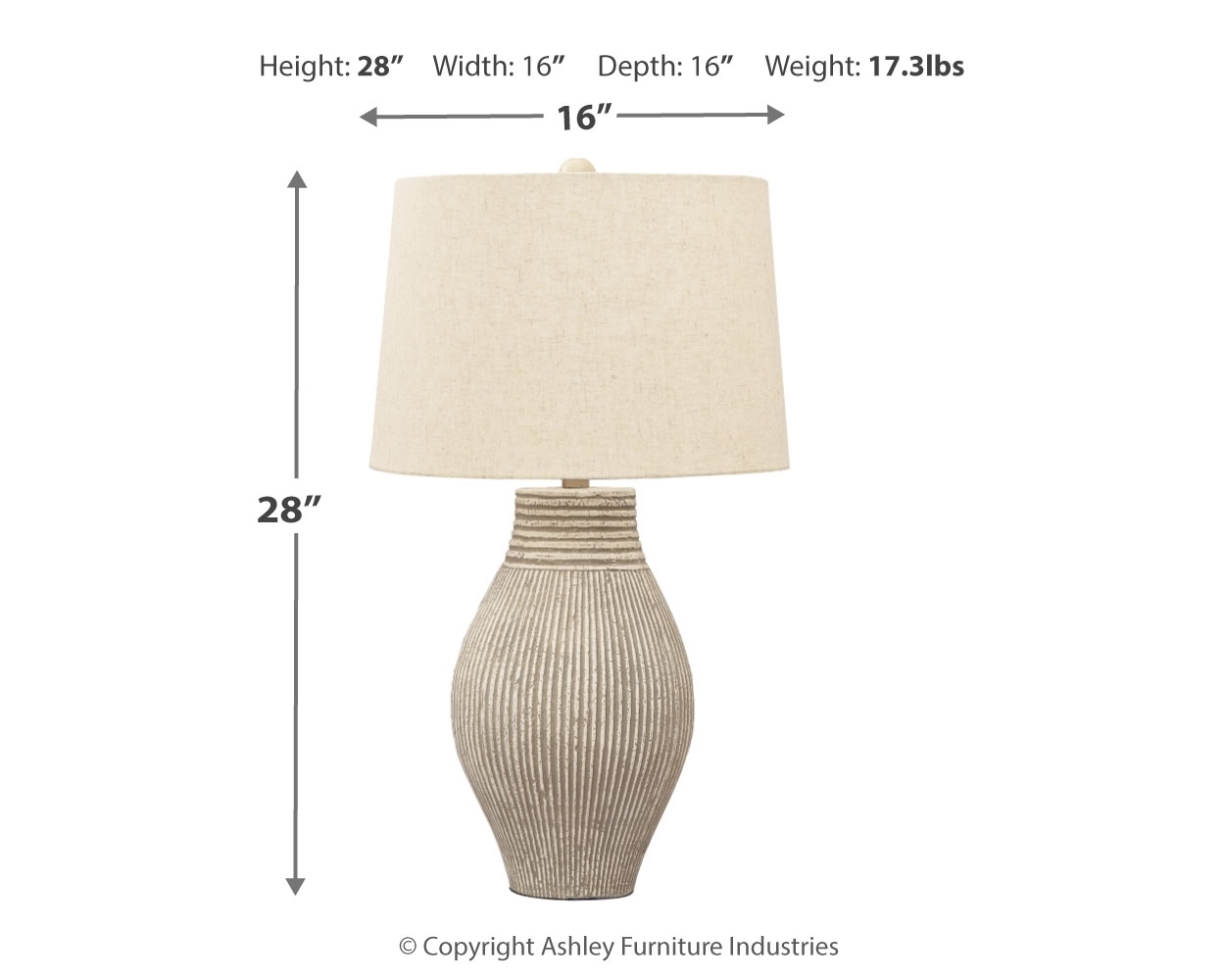 Layal - Paper Table Lamp - Beige - Image 4