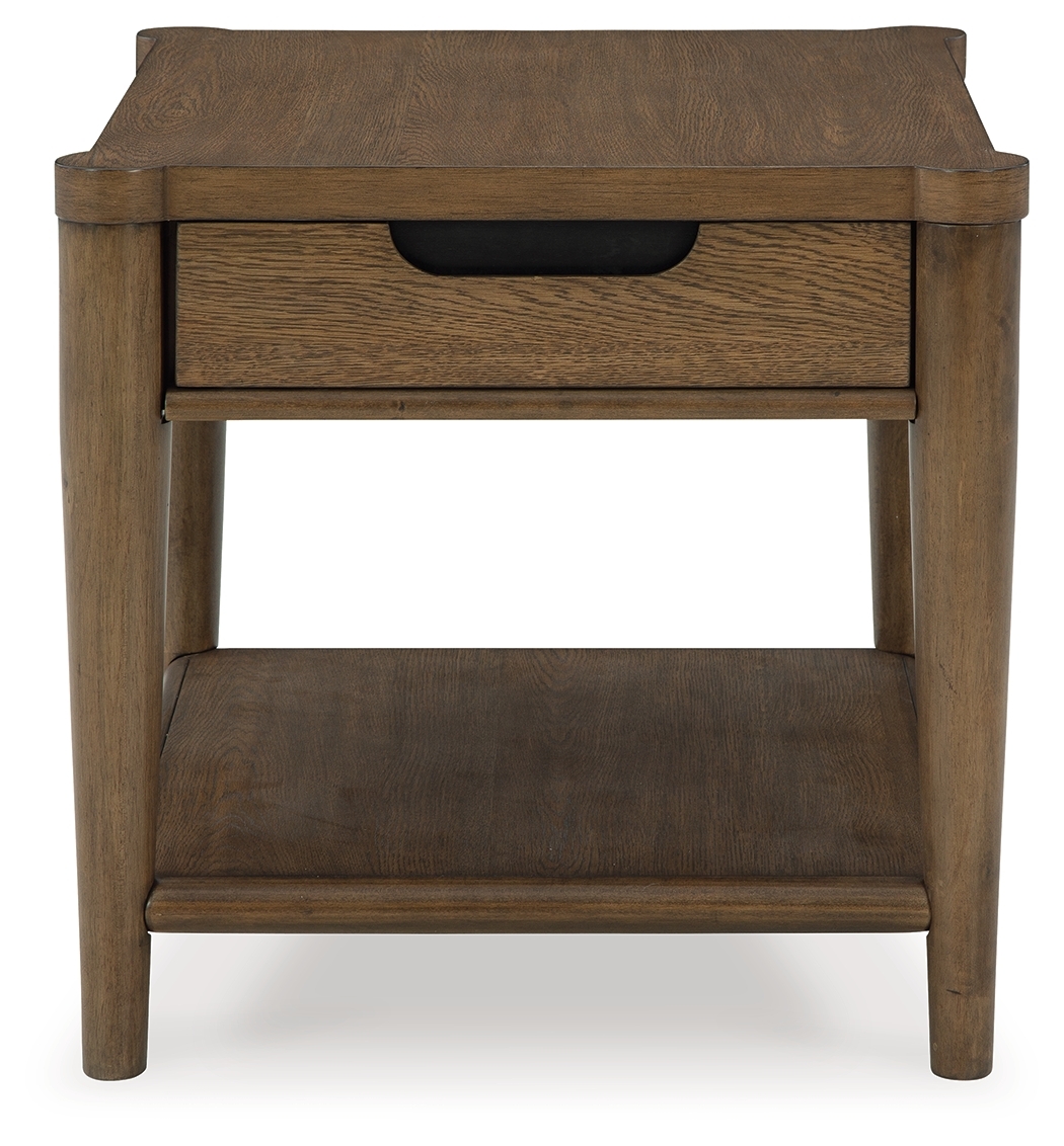 Roanhowe - Rectangular End Table - Brown - Image 4