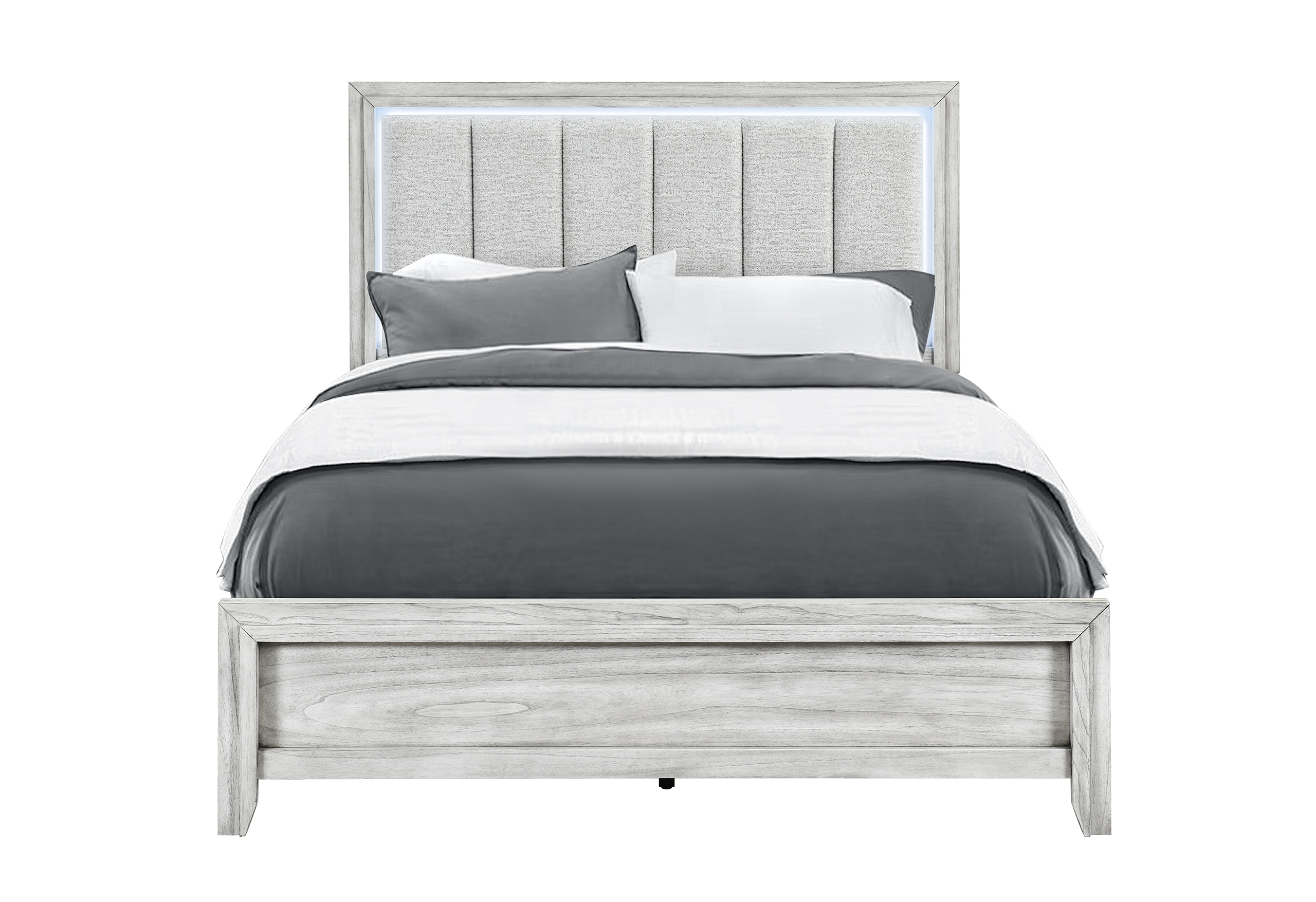 Elsie - Bed With LED - Light Gray