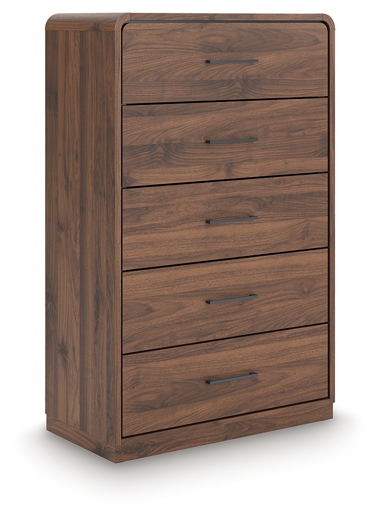 Fortlorn - Five Drawer Chest - Walnut Brown - Image 2