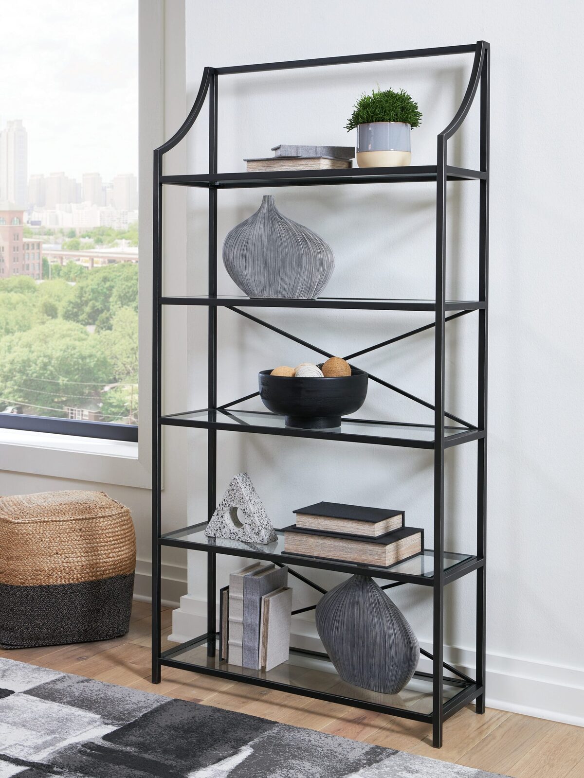 Dakerwell - Bookcase - Antique Black - Image 2