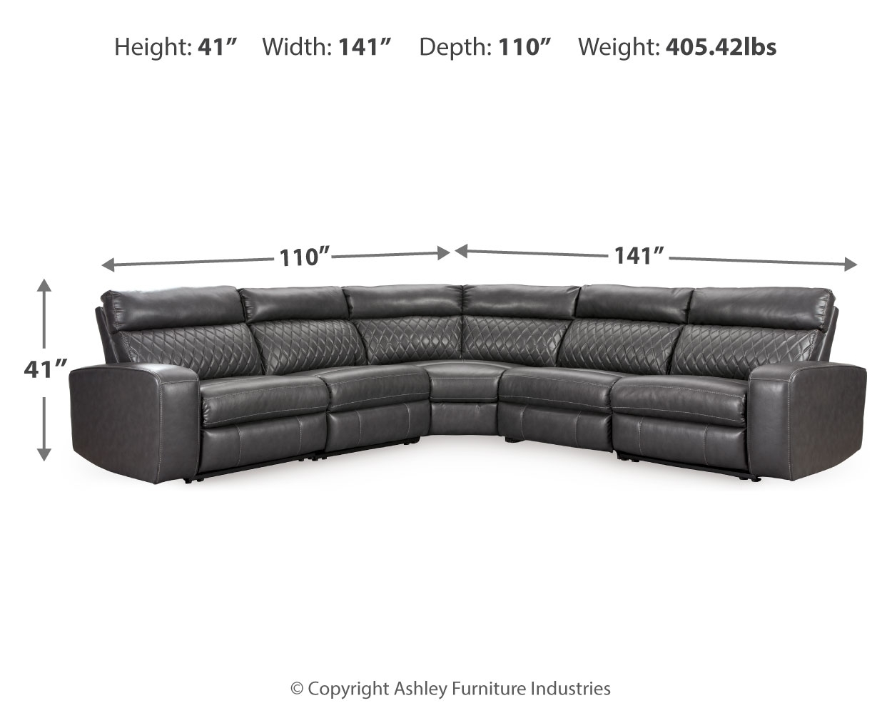 Samperstone - Power Reclining Sectional - Image 24