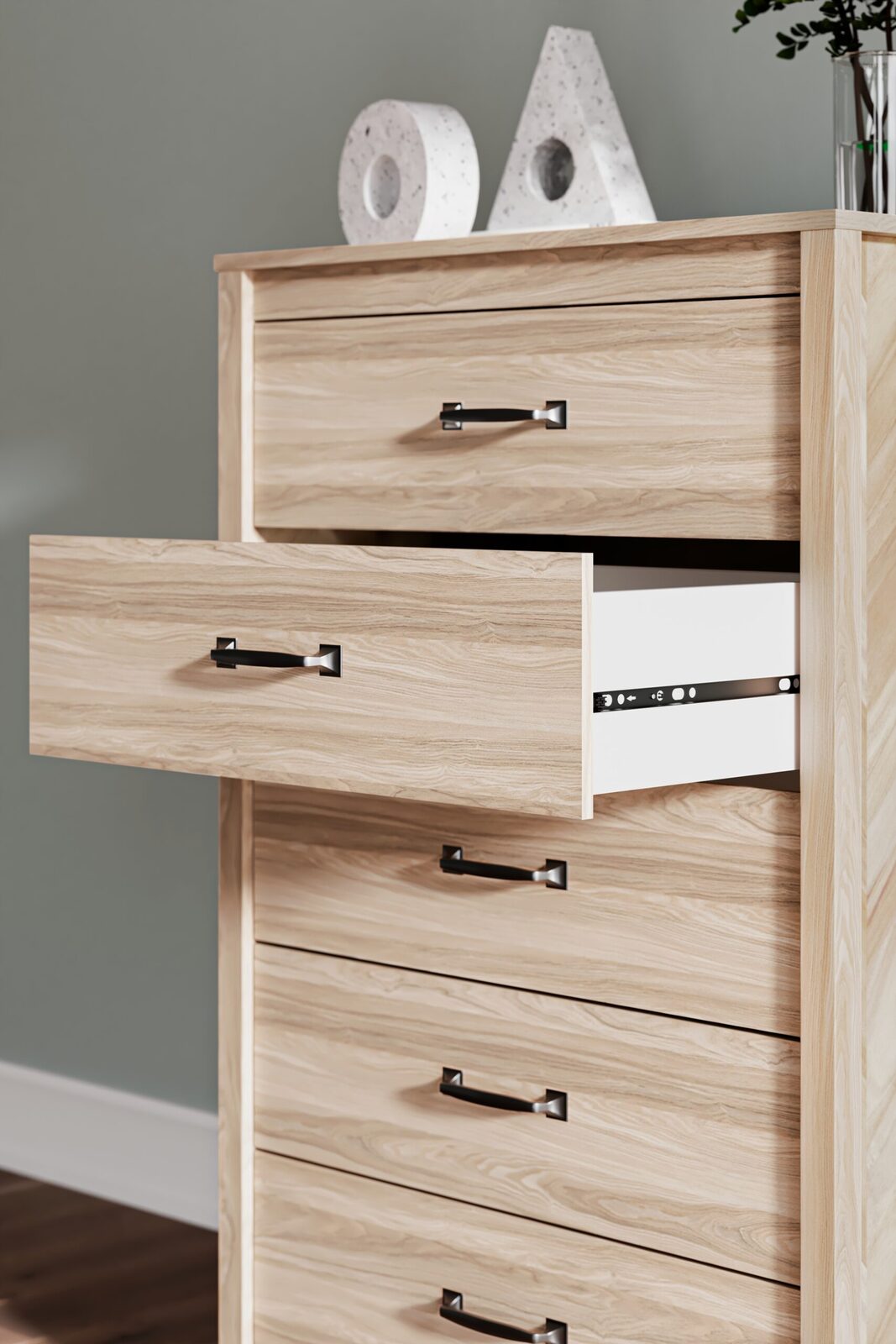 Battelle - Five Drawer Chest - Tan - Image 10