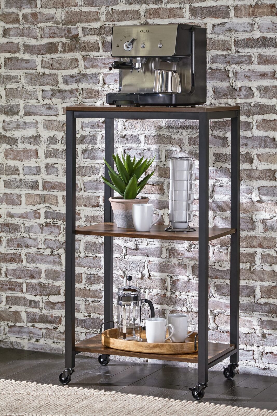 Bevinfield - Bar Cart - Brown / Black - Image 2