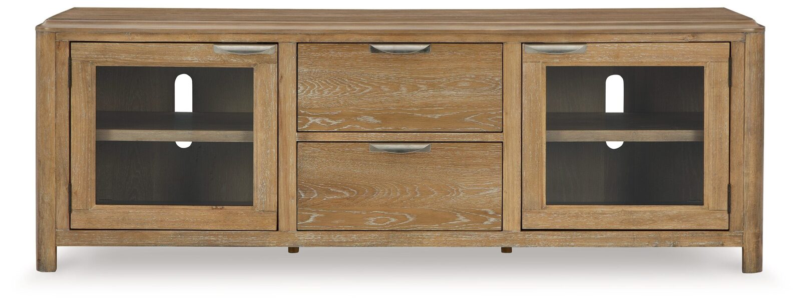 Rencott - Extra Large TV Stand - Light Brown - Image 4
