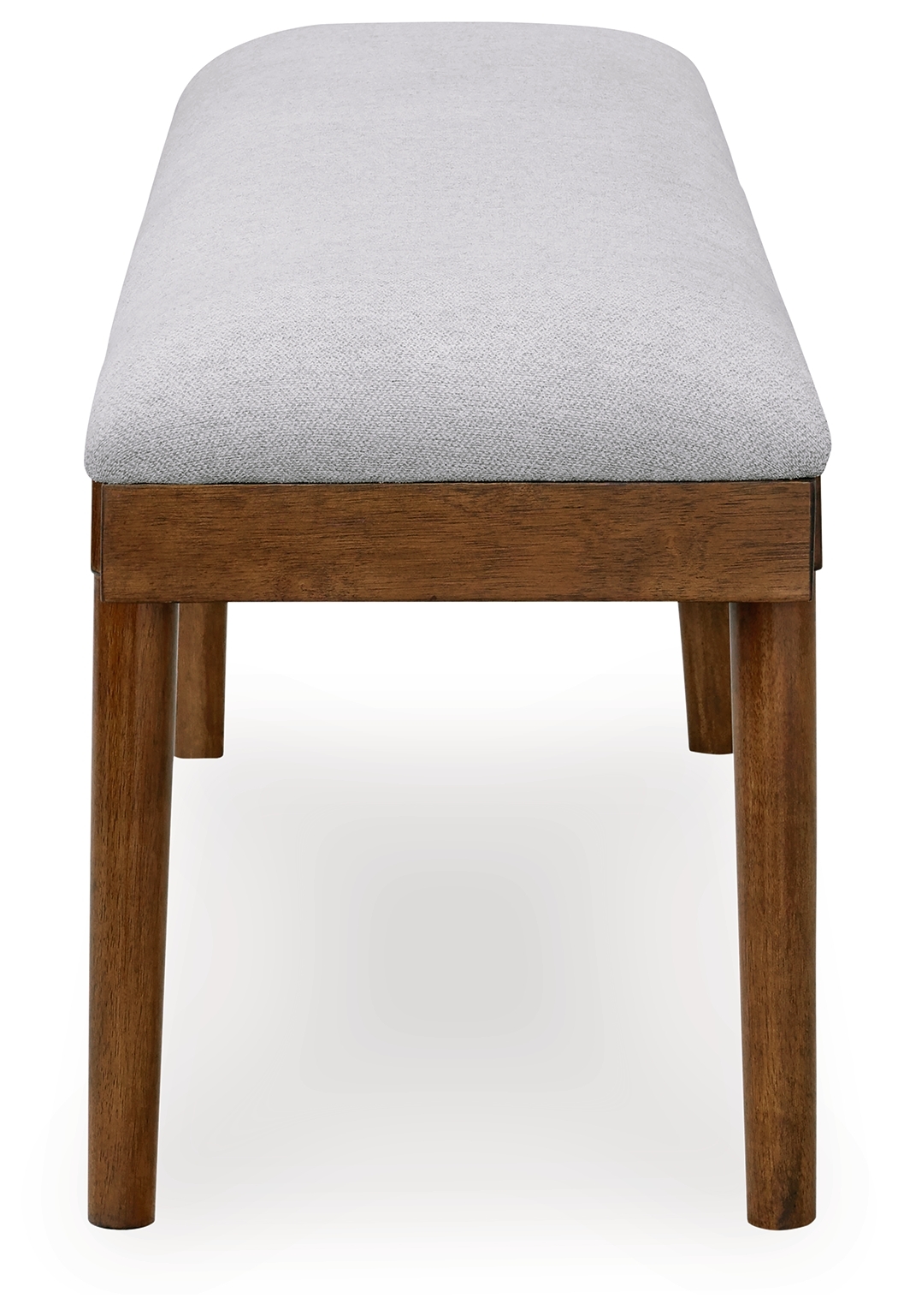 Lyncott - Large Upholstered Dining Room Bench - Gray / Brown - Image 4