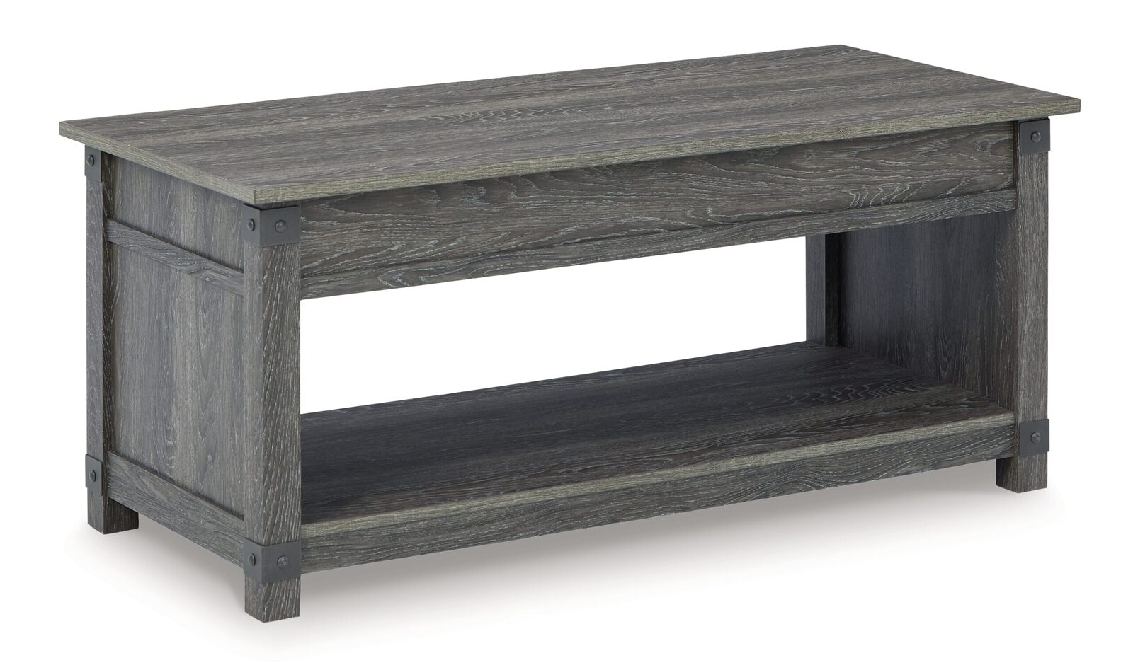 Freedan - 3 Pc. - Coffee Table, 2 End Tables - Grayish Brown - Image 2