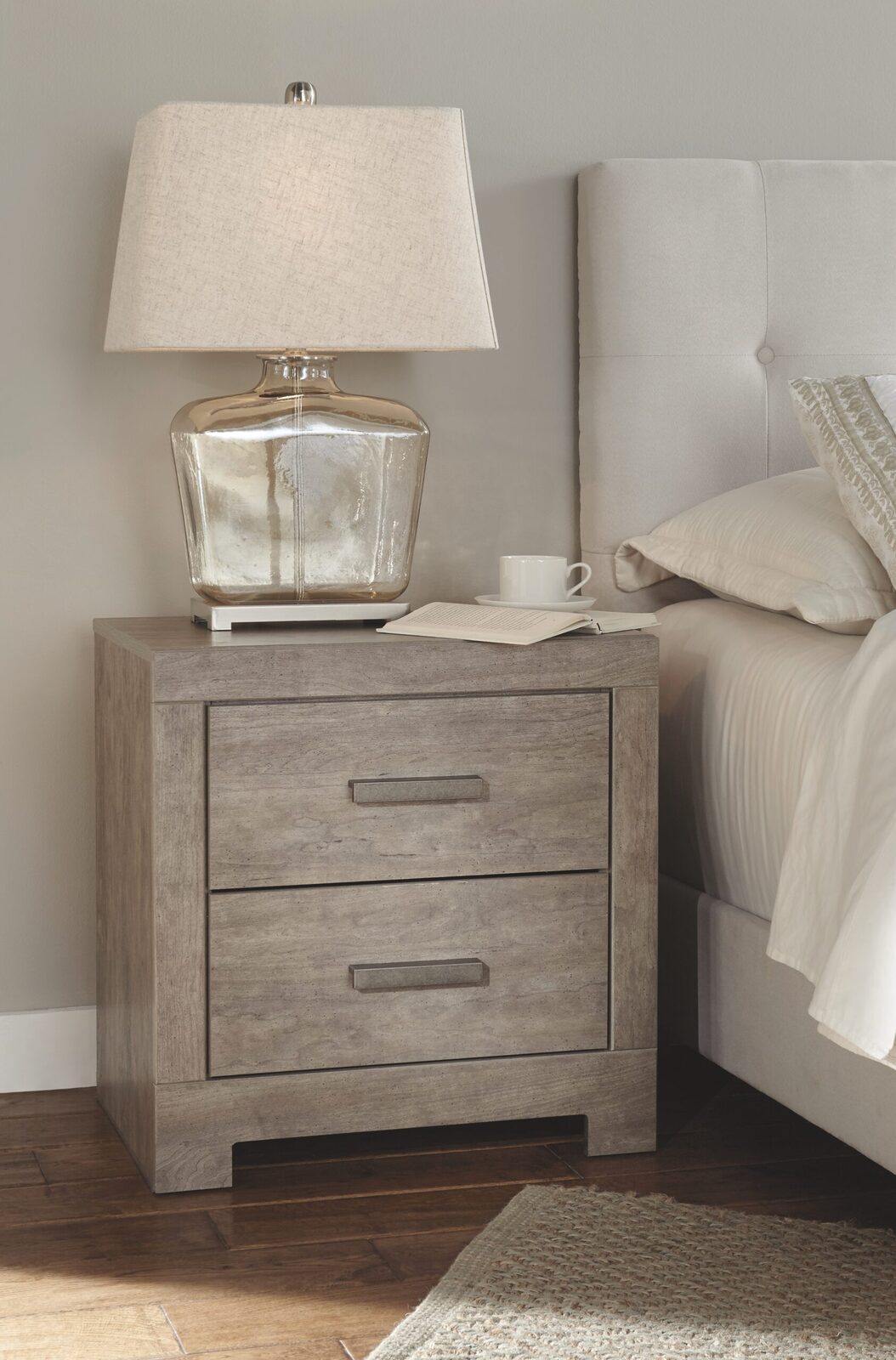 Culverbach - Two Drawer Night Stand - Gray - Image 8
