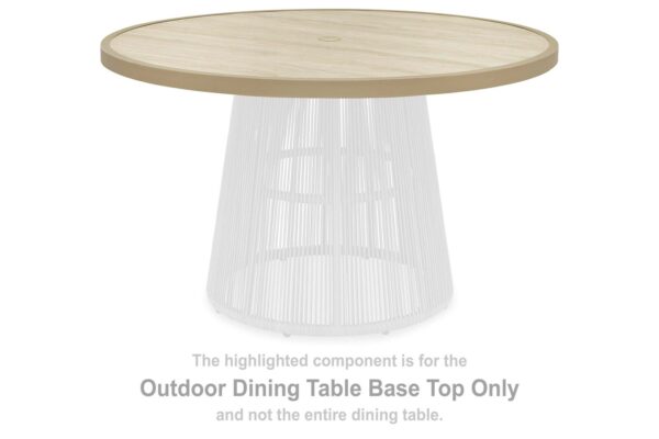 Orchard Beach - Round Dining Room Table Top - Beige