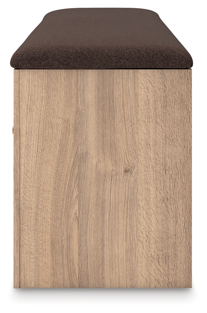 Kinlanni - Bedroom Upholstered Storage Bench - Tan / Brown - Image 9