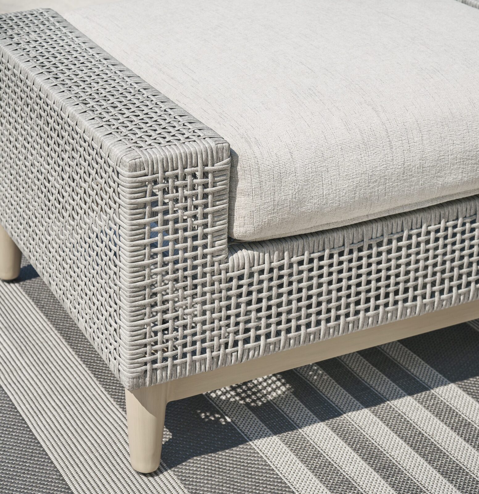 Seton Creek - Ottoman With Cushion - Gray - Image 6