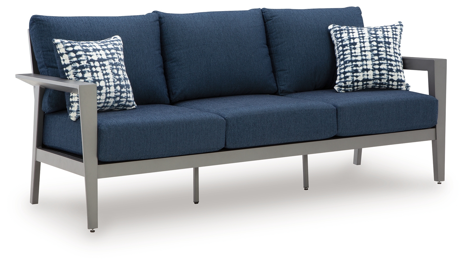 Gali - Sofa / Chairs / Table Set (Set of 4) - Gray / Blue - Image 5