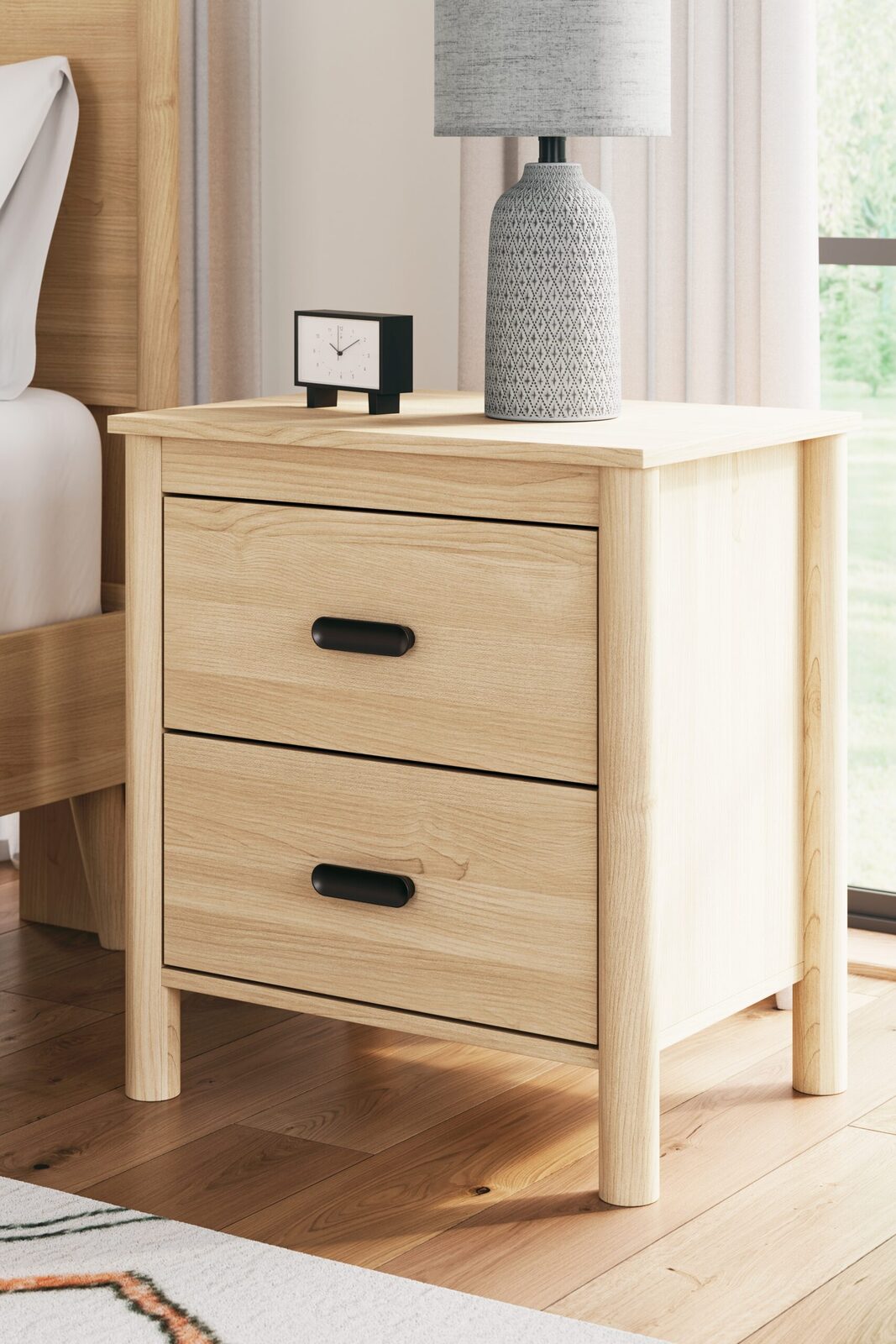Cabinella - Two Drawer Night Stand - Tan - Image 2