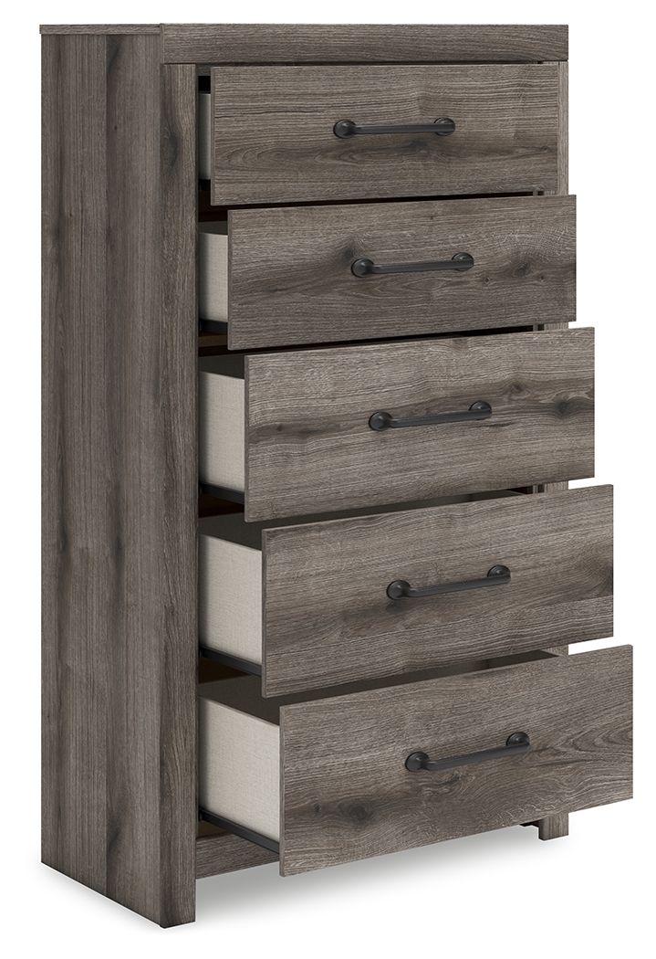 Graystorm - Five Drawer Chest - Brown Gray - Image 4