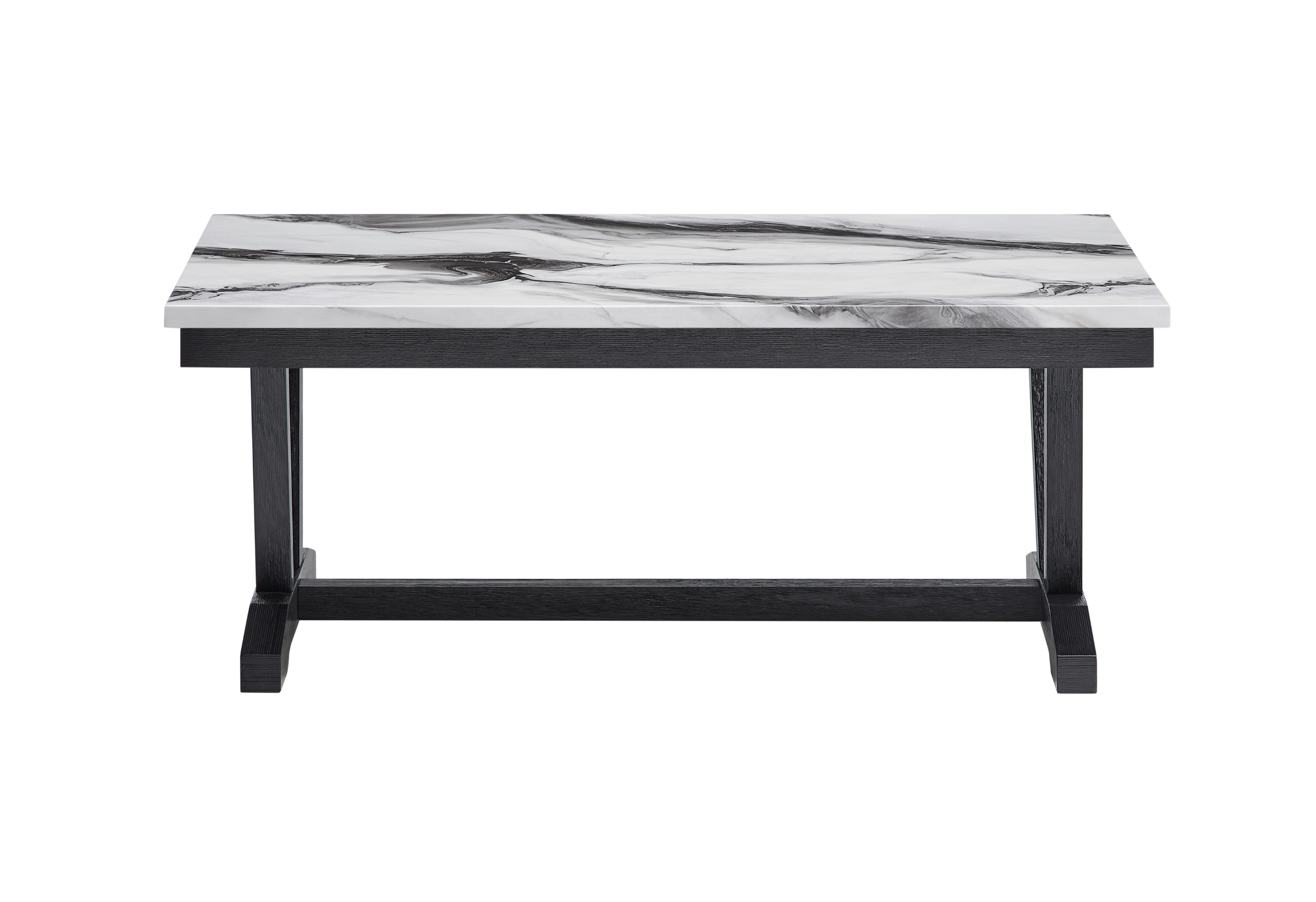 T1319 - Coffee Table - Black / White - Image 2