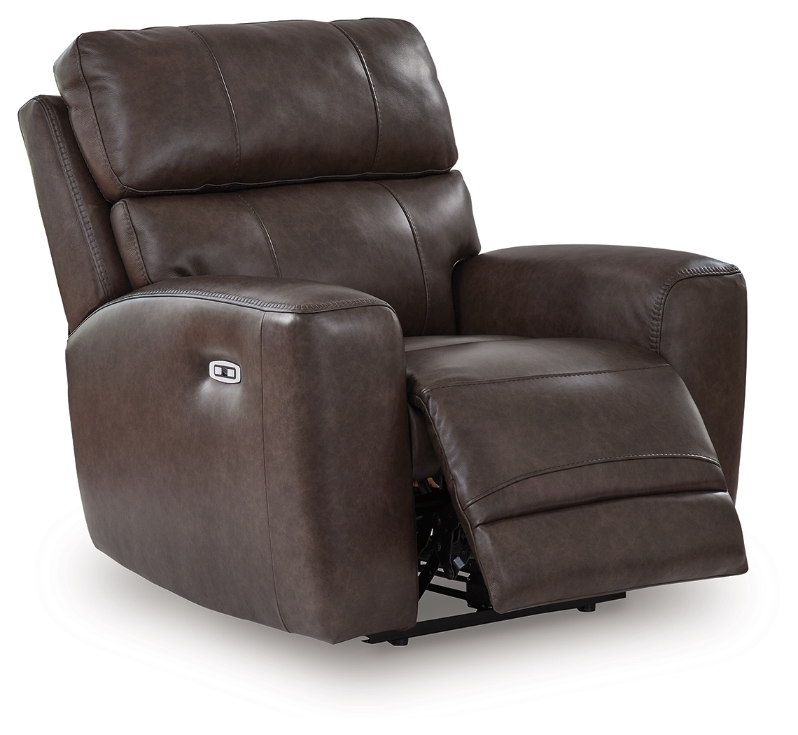 Crossplex - Power Recliner / Adjustable Headrest - Smoke - Image 3