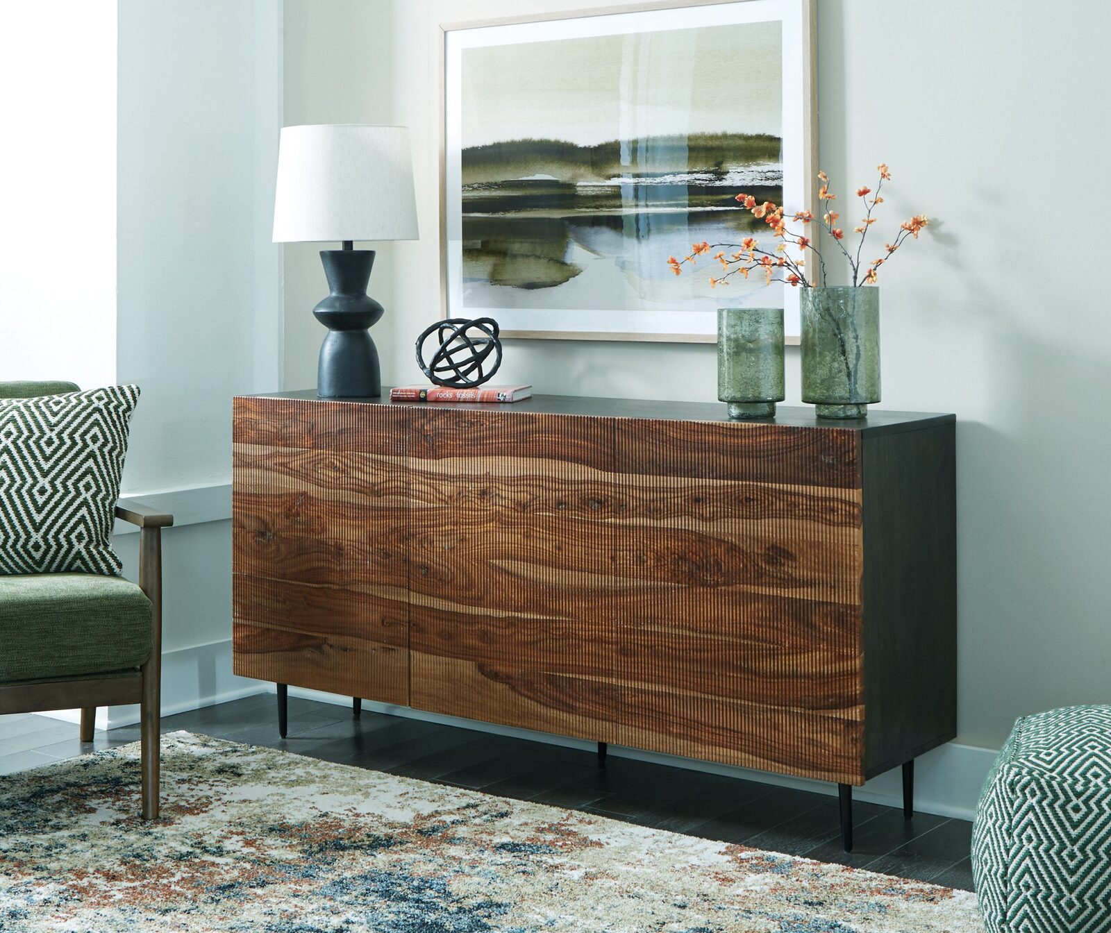 Darrey - Accent Cabinet - Natural / Brown - Image 2