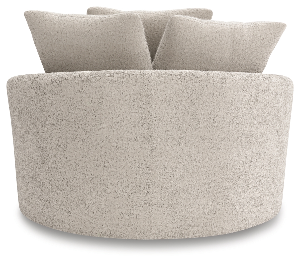 Cuddle Plush - Oversized Swivel Accent Chair - Arctic - Image 4