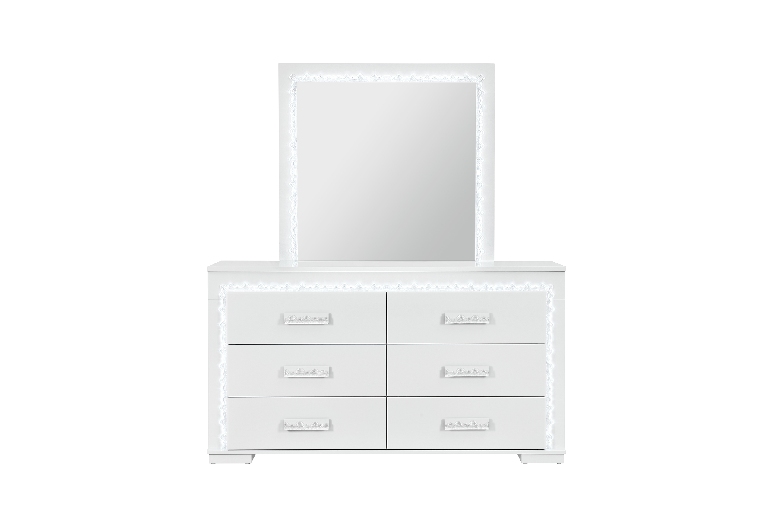 Naomi - Mirror With LED - Silver - Image 4