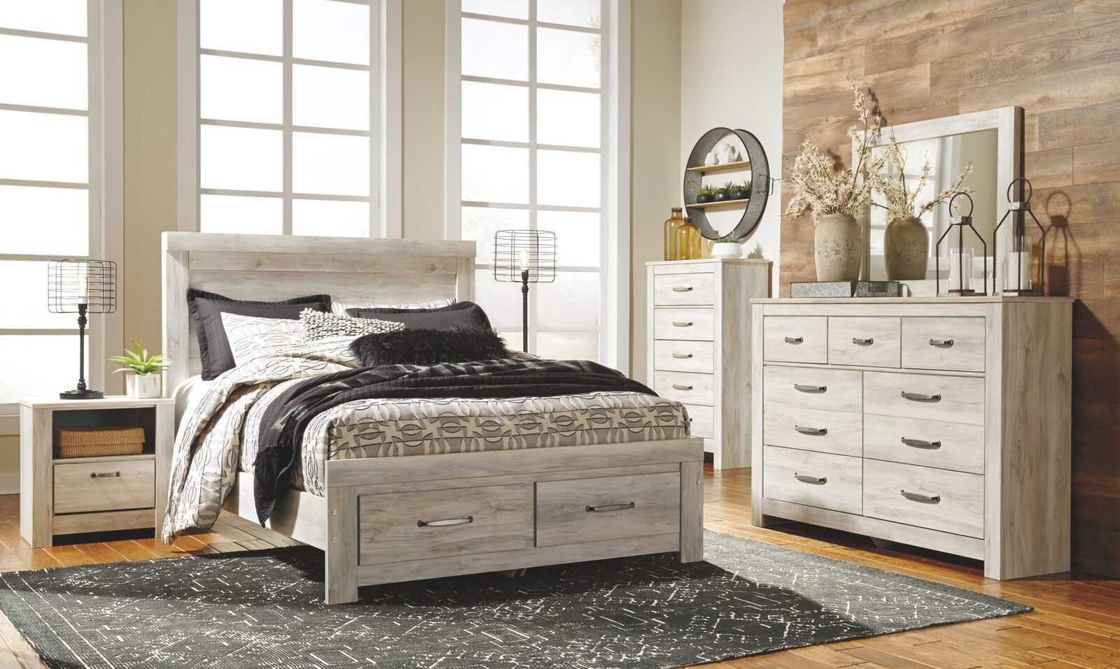 Bellaby - One Drawer Night Stand - Whitewash - Image 6