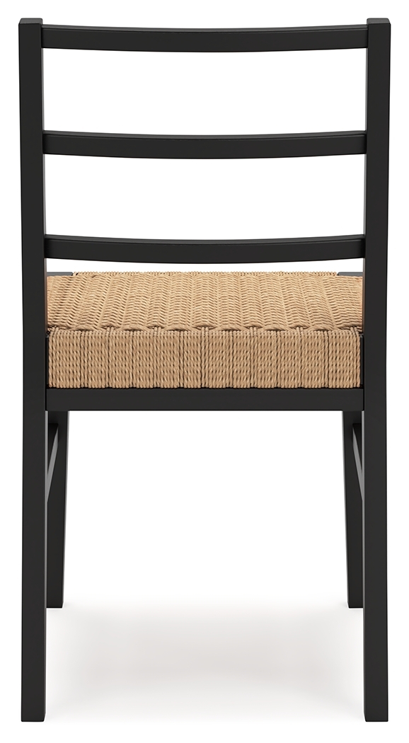 Isanti - Dining Room Side Chair (Set of 2) - Light Brown / Black - Image 6