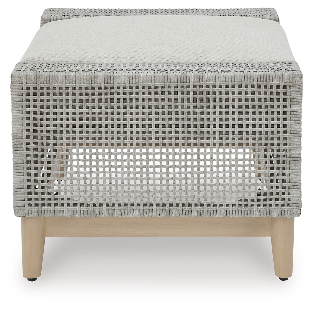 Seton Creek - Ottoman With Cushion - Gray - Image 4