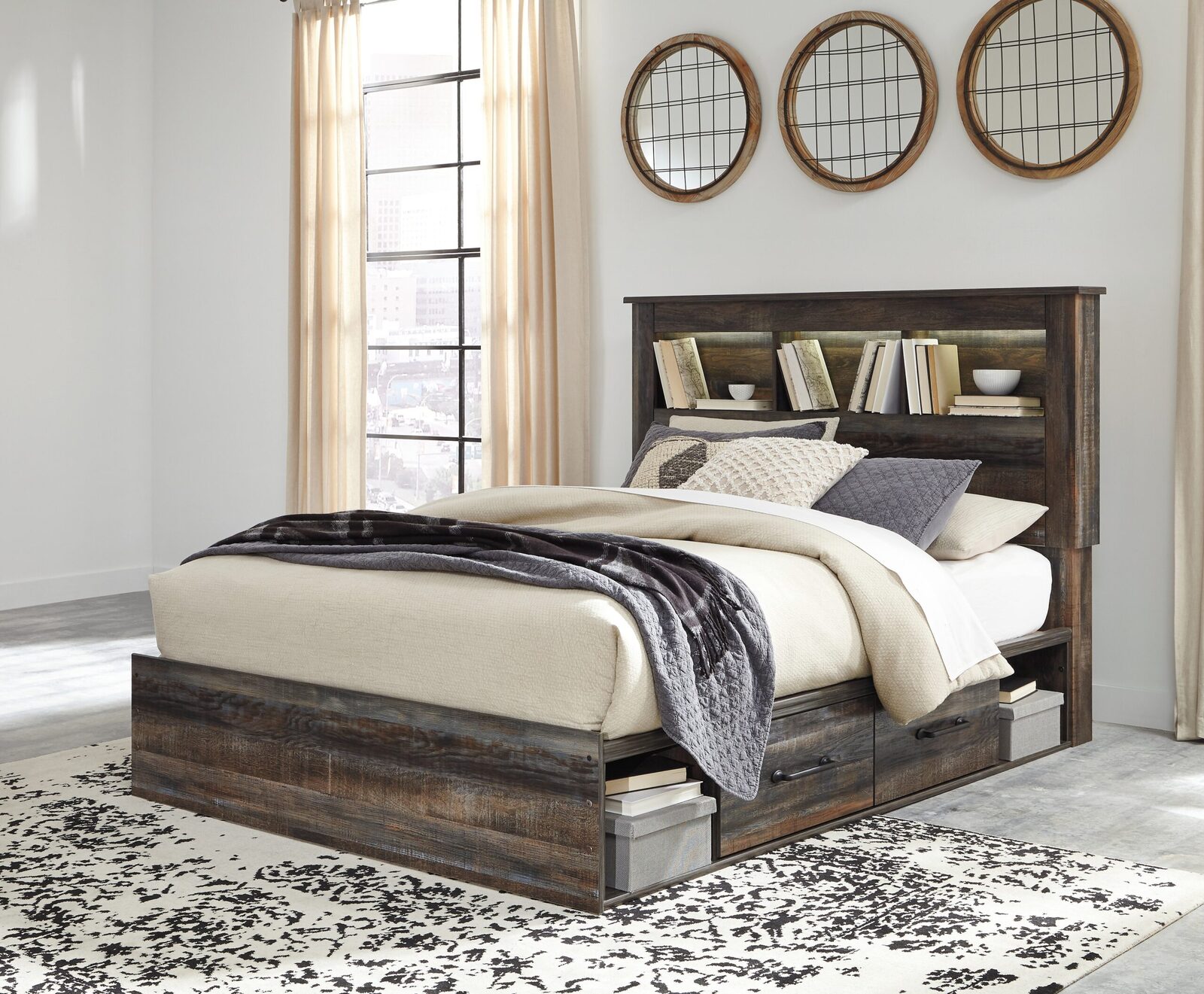 Drystan - Panel Bookcase Bed - Image 14