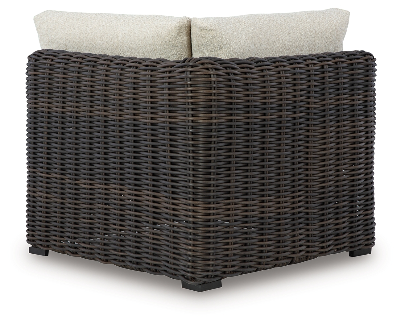 Kimora - Corner With Cushion - Beige / Dark Brown - Image 2