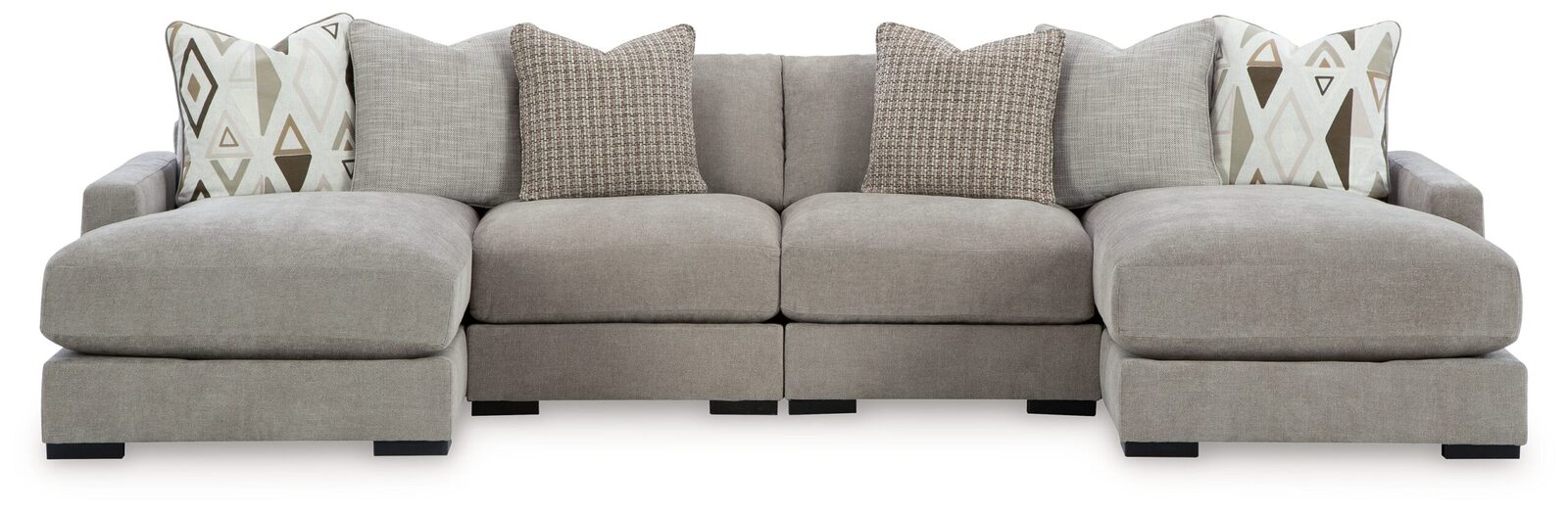 Aslan Court - Sectional With Ottoman Set - Image 4