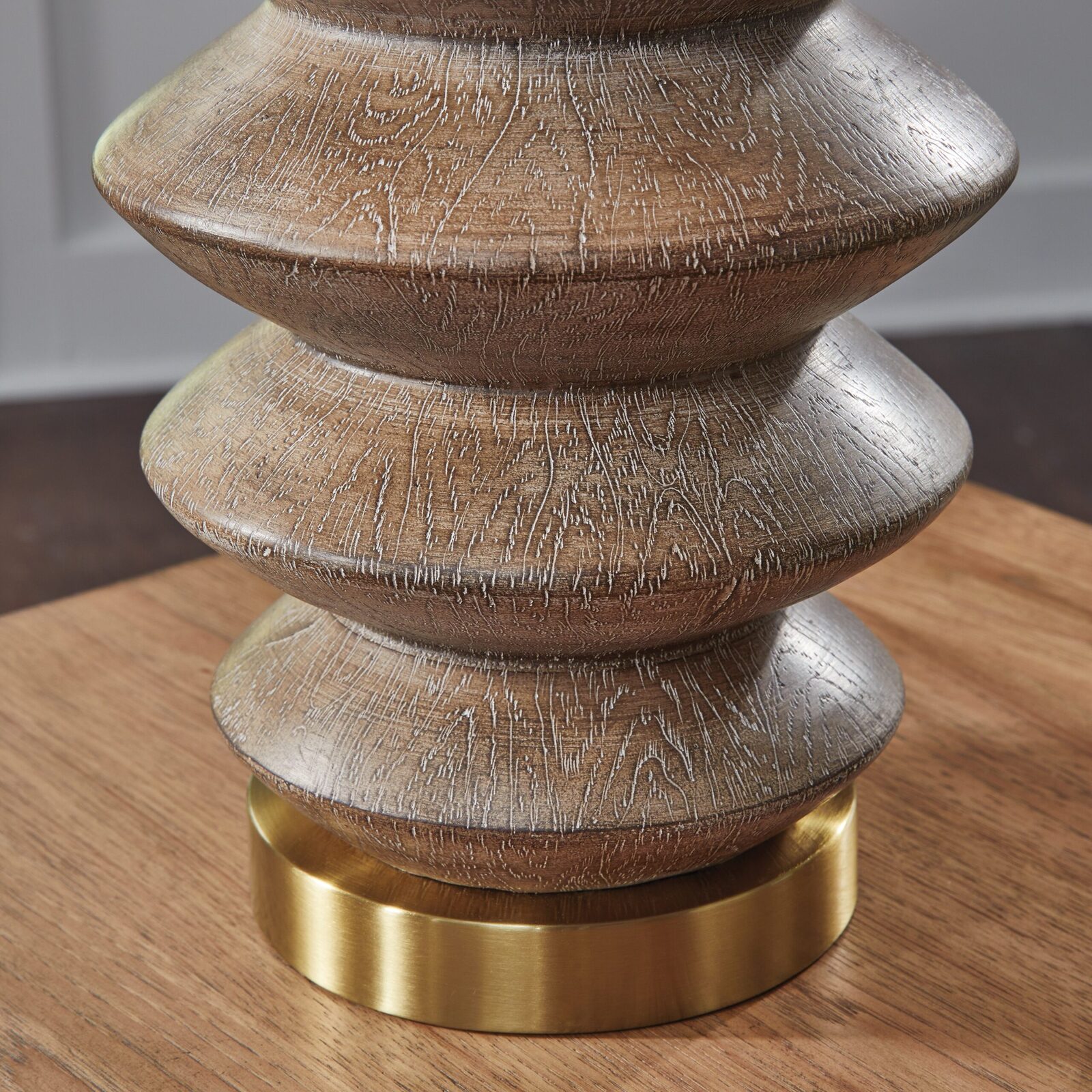 Jyllyard - Poly Table Lamp - Brown / Gold Finish - Image 3
