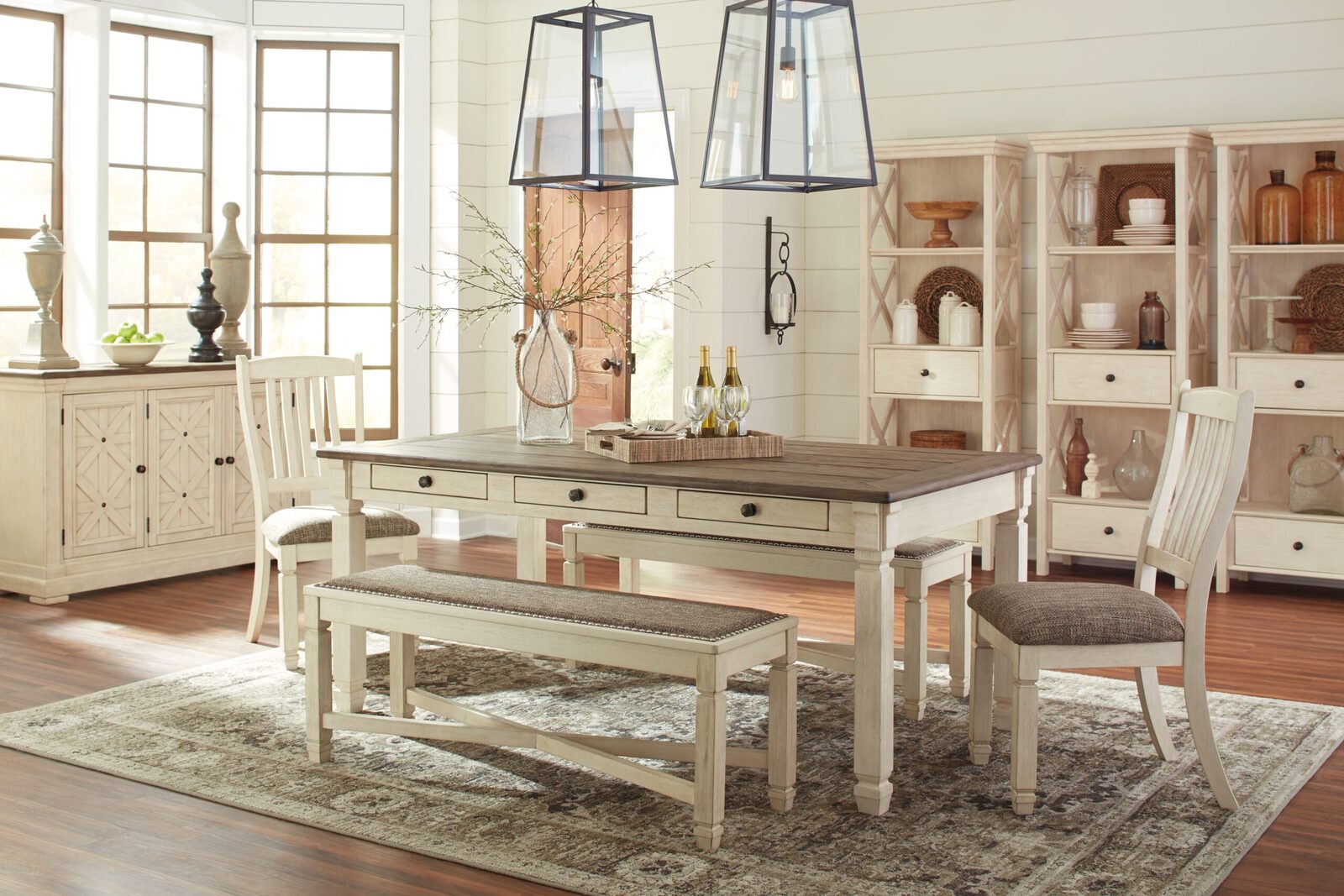 Bolanburg - Large UPH Dining Room Bench - Beige - Image 6