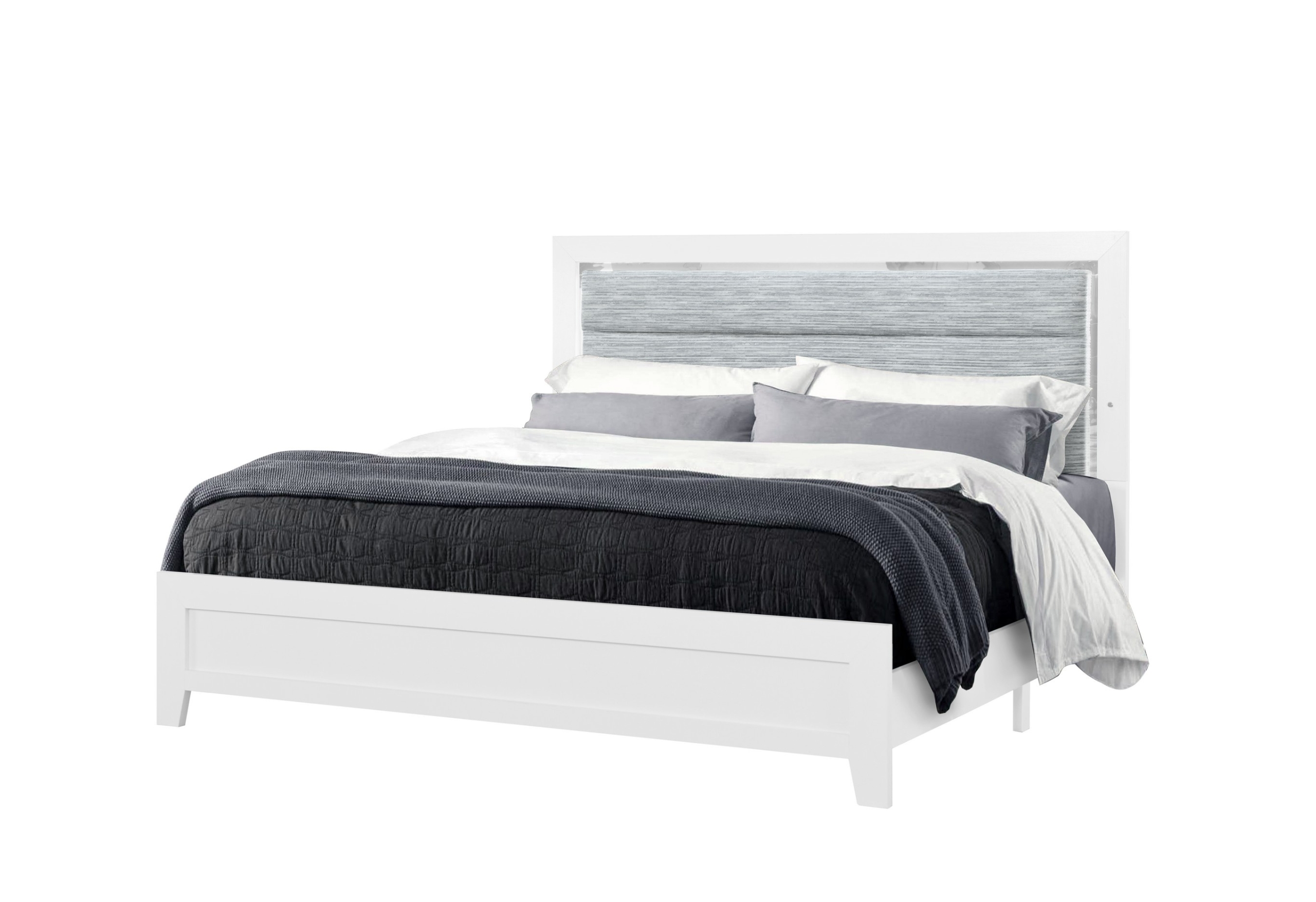 Luccia - Bed With LED - White - Image 2