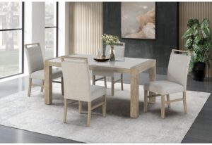 D1321 - Dining Room Set - Light Gray / White