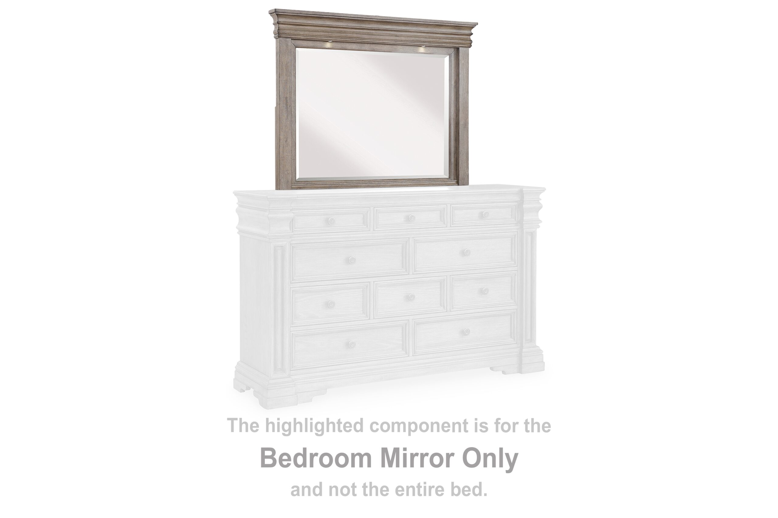 Blairhurst - Bedroom Mirror - Light Grayish Brown - Image 2