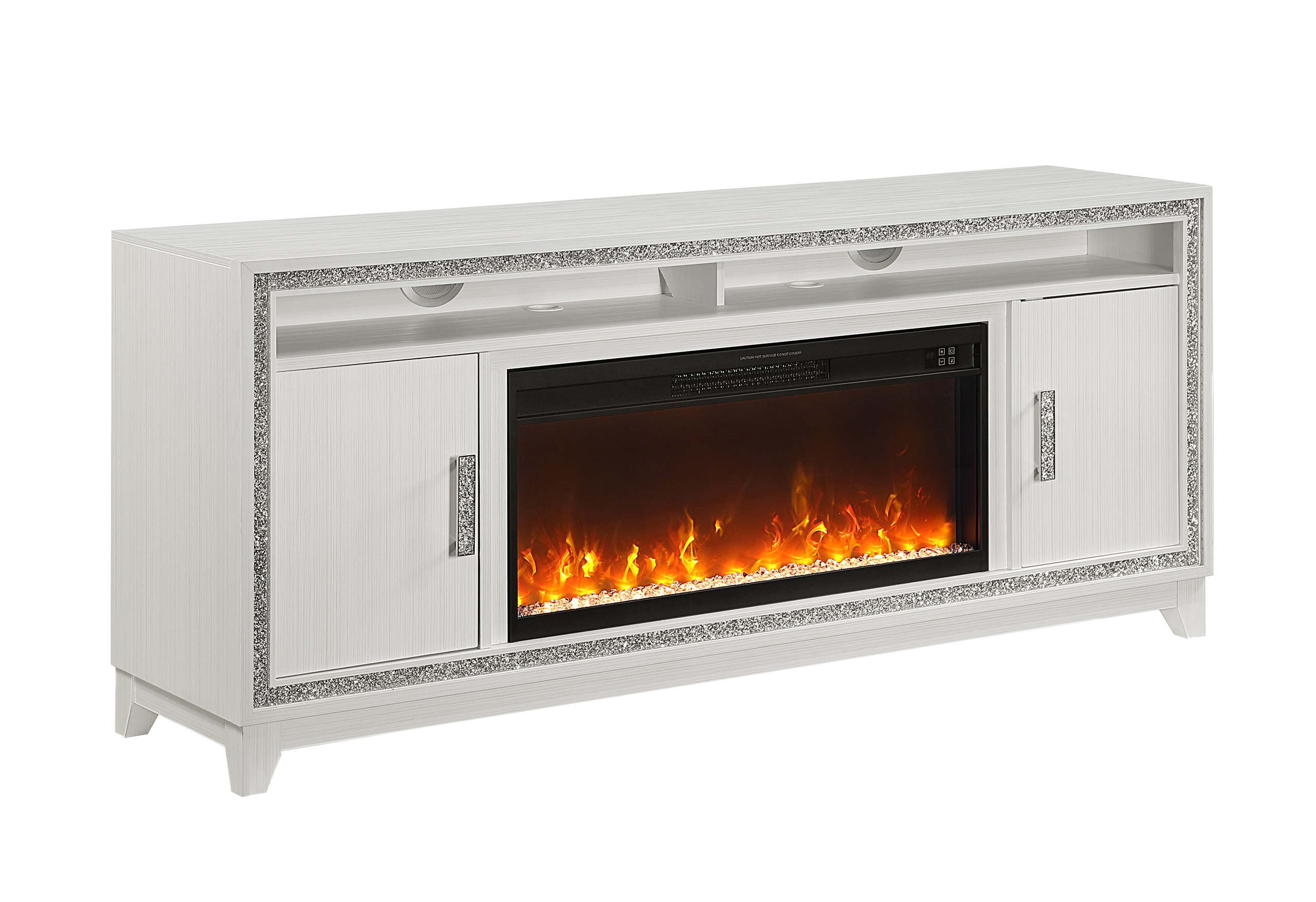 Lily - 72" Entertainment Unit With LED, Speakers, Crystal Inserts - Image 3