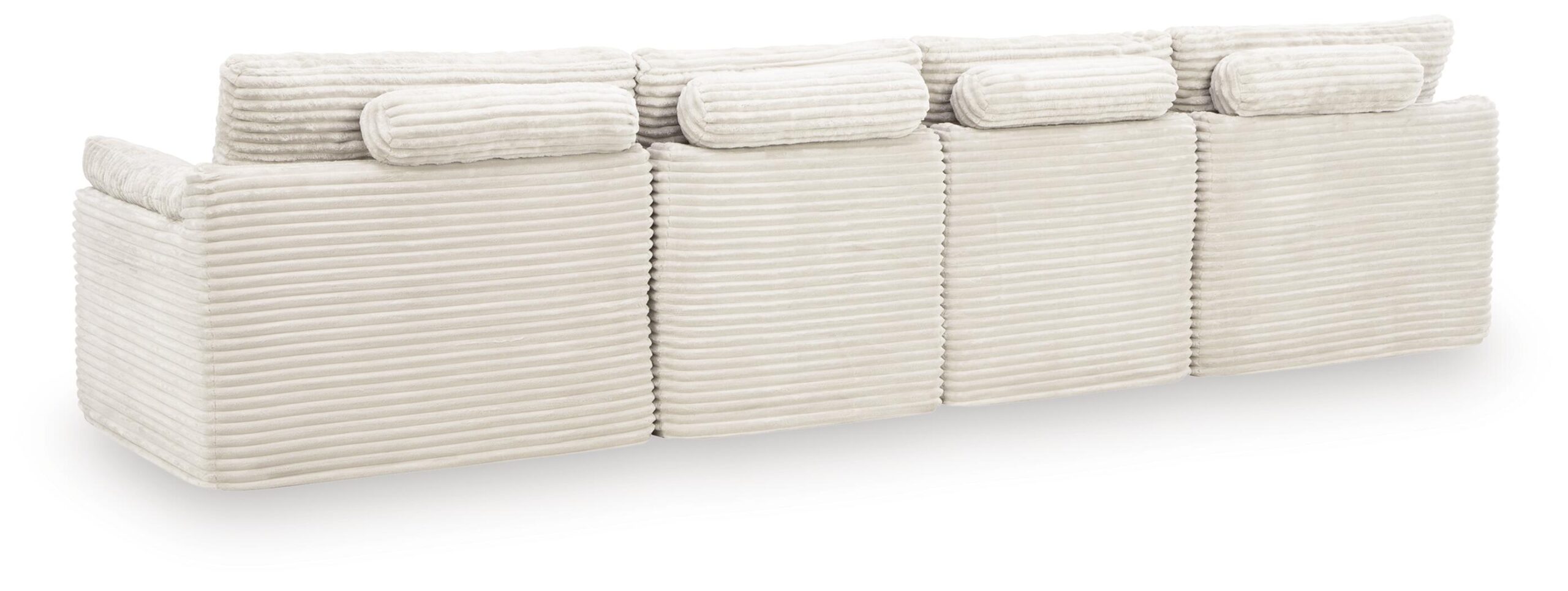 Fannin - 4-Piece Sectional With Ottoman - Ivory - Image 2