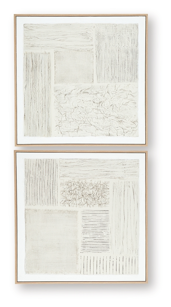 Andorfield - Wall Art Set (Set of 2) - Beige / Black / White - Image 4